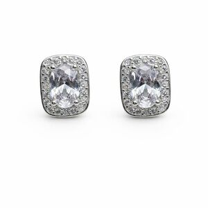 Camilla - s925 Oval Pavé Crystal Pushbacks